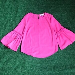 Roommates Pink Ruffle Blouse